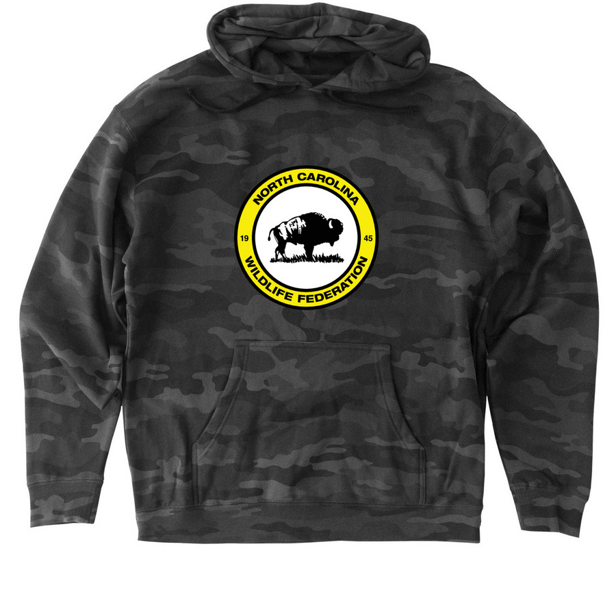 NCWF Camo Edition&nbsp;, a Black Camo Heavyweight Camo Pullover Hoodie