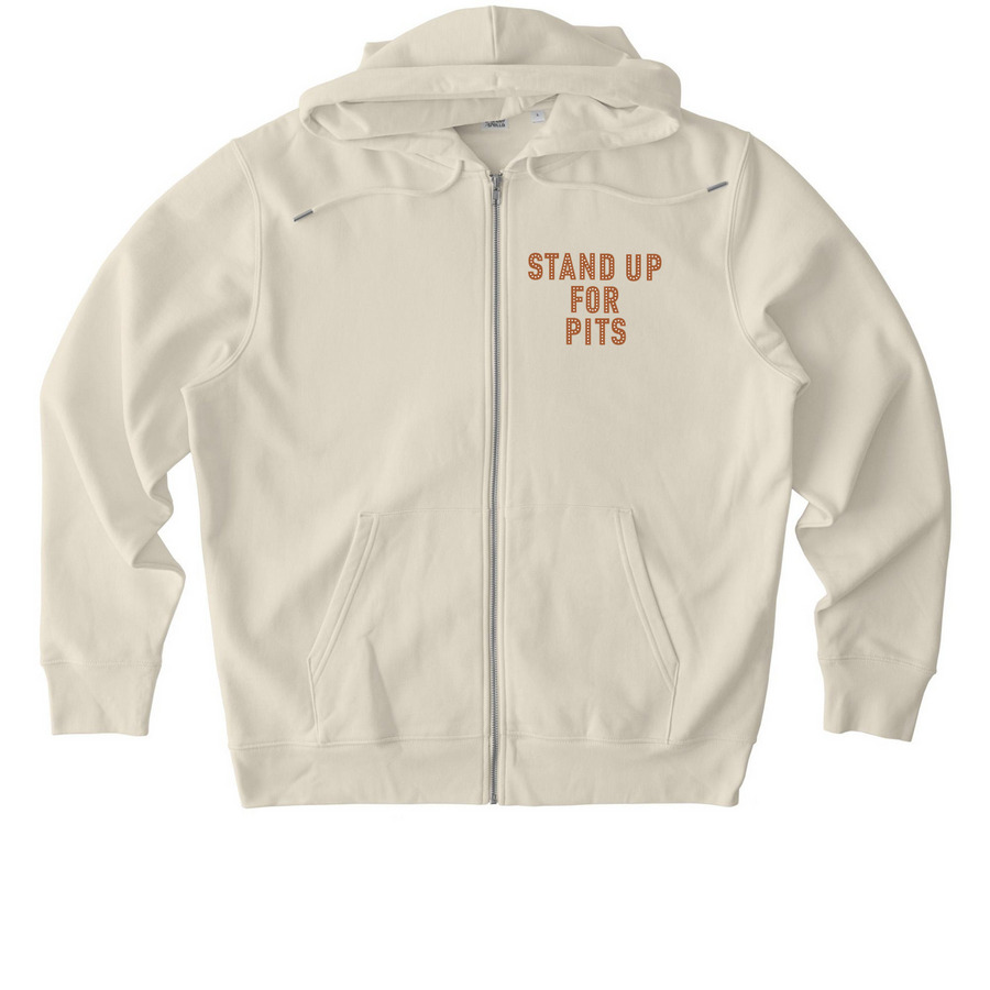 END DOGFIGHTING - TODD, a Natural Raw Stanley/Stella Unisex Cultivator 2.0 Zip Up Pullover Hoodie