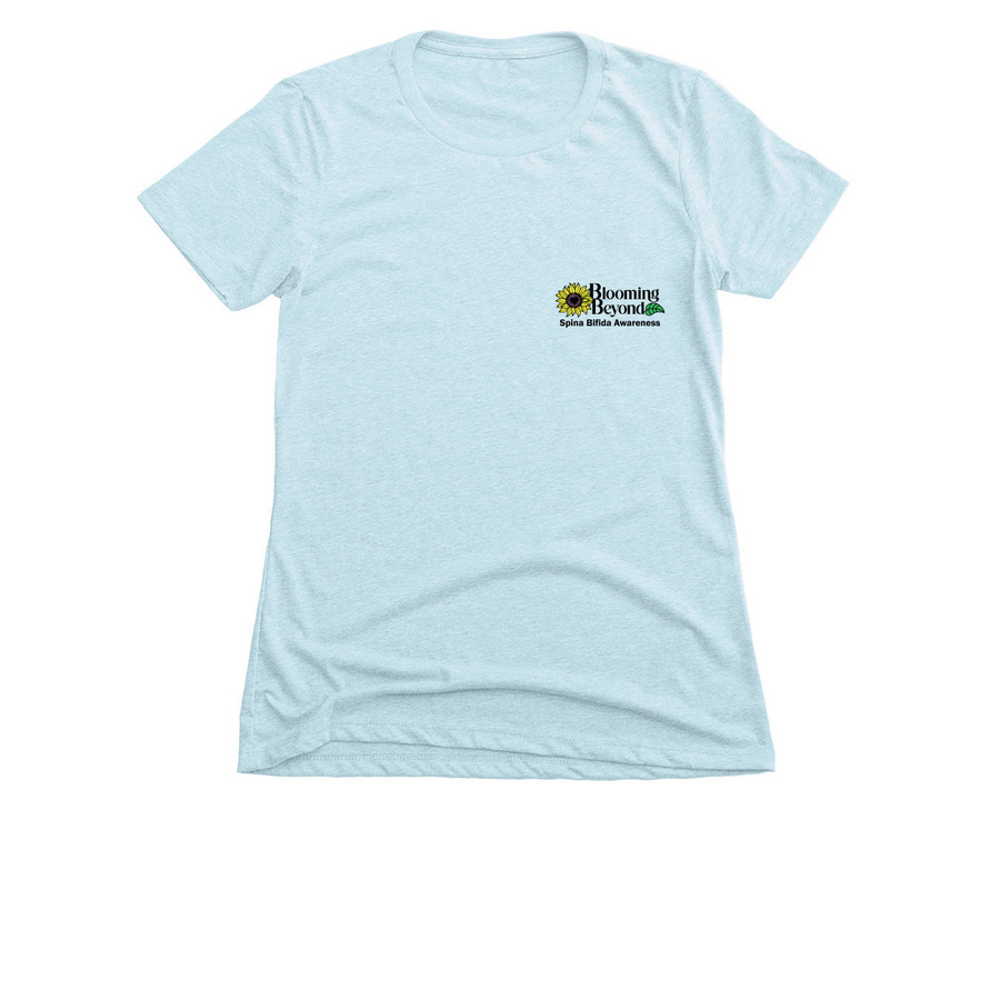 Spina Bifida - Blooming Beyond (women), a Ice Blue Women's Slim Fit Tee