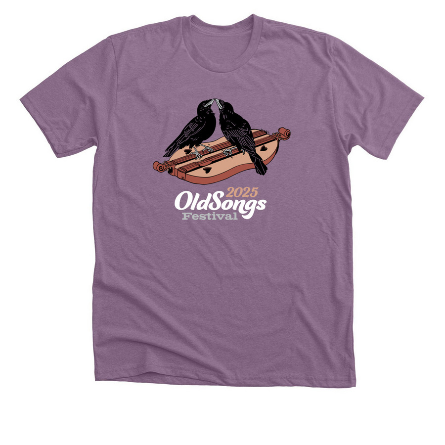 2025 Old Songs Festival&nbsp;T-shirt, a Heather Purple Premium Unisex Tee