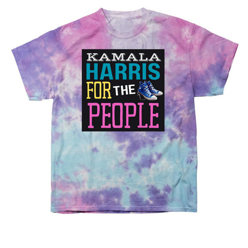 KamalaForThePeople, a Cotton Candy Classic Tie Dye Tee