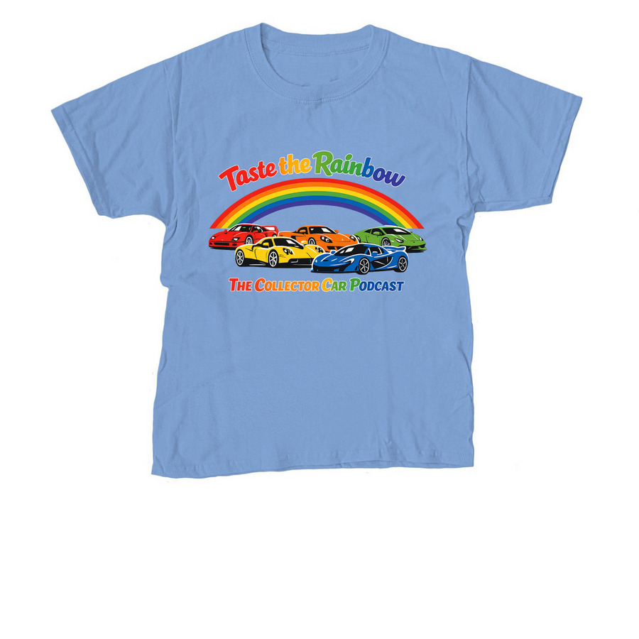Taste the Rainbow: Exotic Icons Lineup, a Carolina Blue Youth Unisex Tee