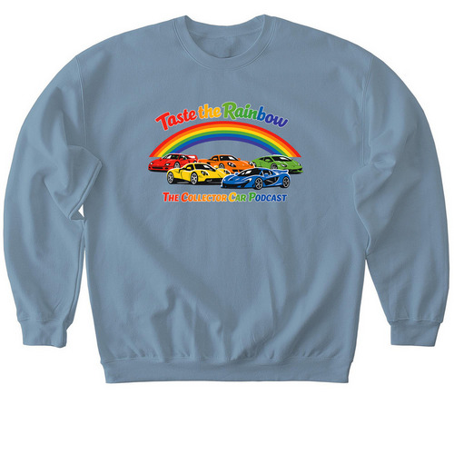 Taste the Rainbow: Exotic Icons Lineup, a Stone Blue Softstyle Crewneck Sweatshirt