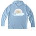 Performance Apparel, a Light Blue UV Performance Long Sleeve Hoodie