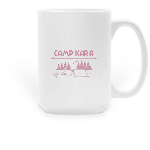 Camp Kara Mug, a White Large Coffee Mug