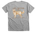 Life is Better with a Golden Retriever, a Athletic Heather Premium V-Neck Tee (back-view)