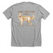 Life is Better with a Golden Retriever, a Athletic Heather Premium Unisex Tee (back-view)