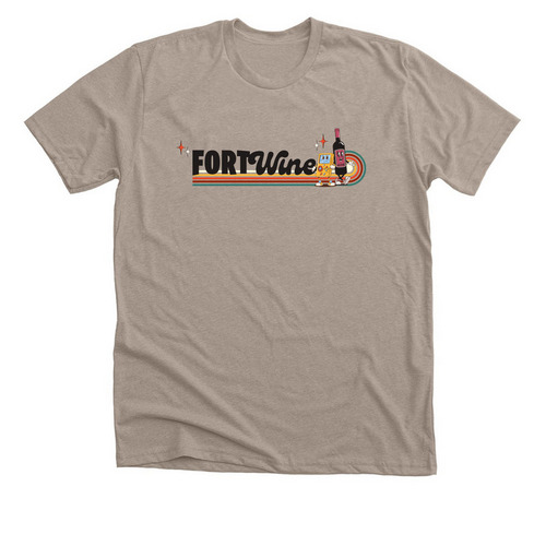 FortWine Apparel, a Heather Stone Premium Unisex Tee