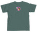 Homegrown Puppies (teal), a Blue Spruce Comfort Colors Unisex Tee (back-view)