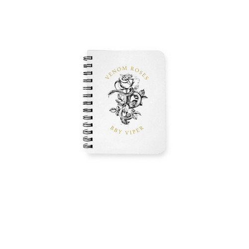 Venom Roses Spiral, a White Spiral Notebook