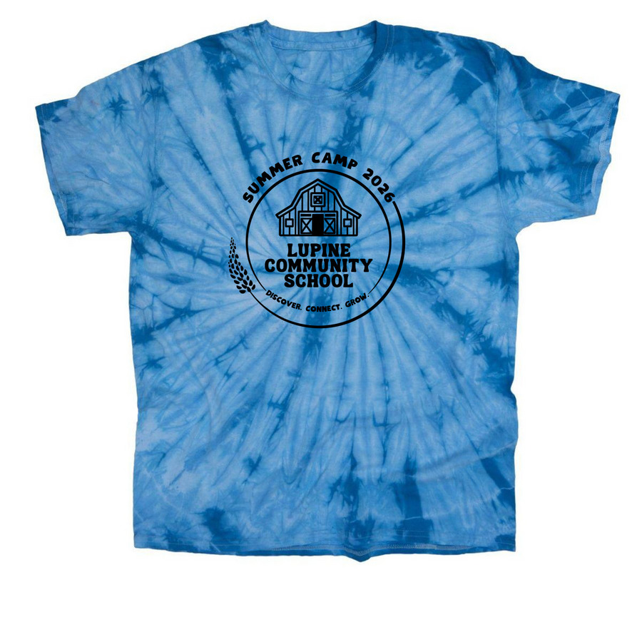Summer Camp 2026, a Baby Blue Classic Tie Dye Tee