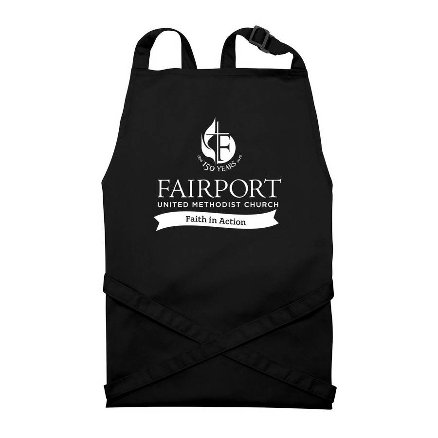 Apron, a Black Recycled Bib Apron