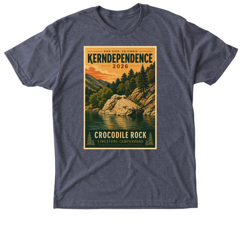 Kerndependence 2026 Poster Tee, a Vintage Navy Triblend Unisex Tee