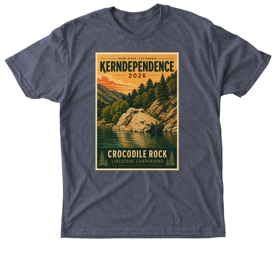 Kerndependence 2026 Poster Tee, a Vintage Navy Triblend Unisex Tee