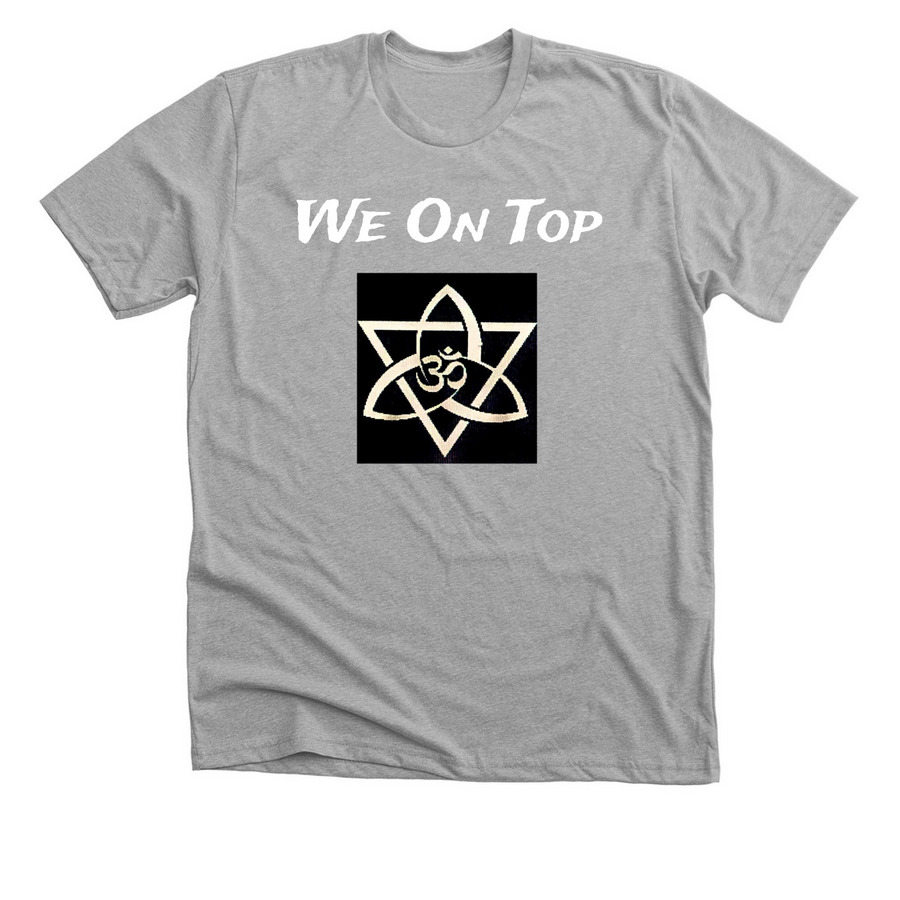 OM Trinity, a Athletic Heather Premium Unisex Tee
