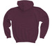Youth Hoodie - FF26, a Maroon Youth Pullover Hoodie (back-view)