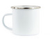 Serene Midwifery Merch, a White Enamel Camping Mug (back-view)