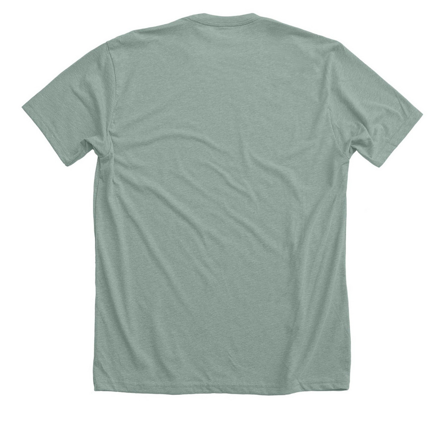 MWG Swag #2, a Heather Sage Premium Unisex Tee (back-view)