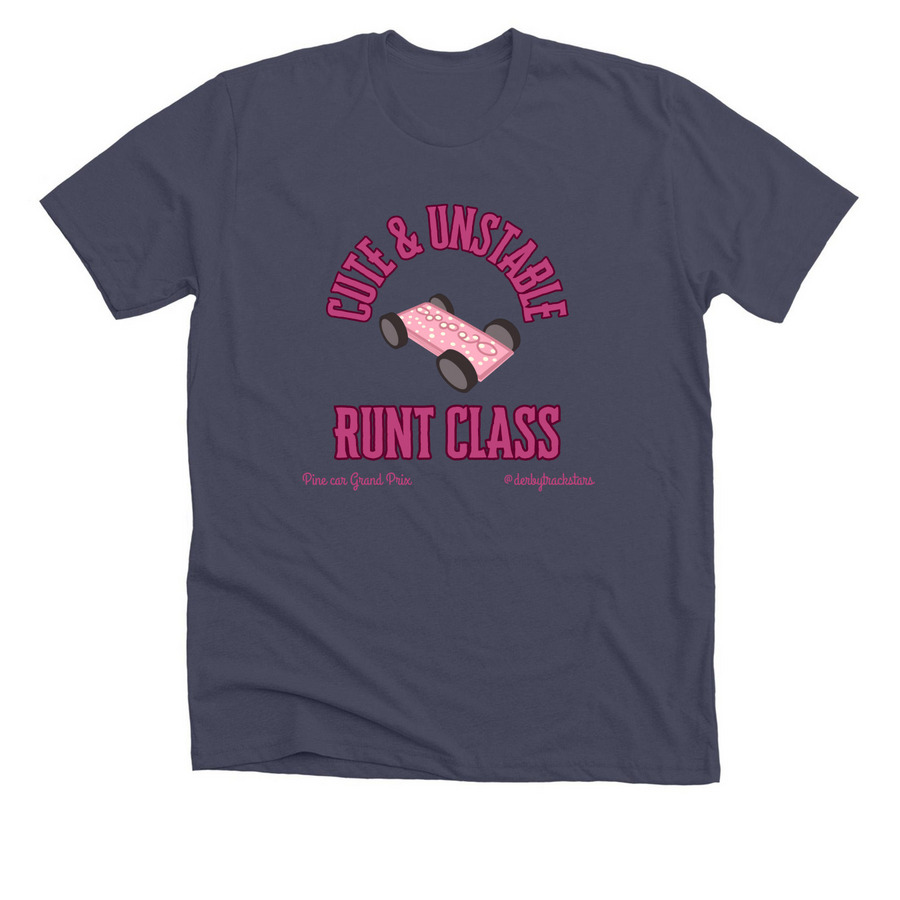 Runt (Mini) Class Racing Shirt, a Heather Midnight Navy Premium Unisex Tee