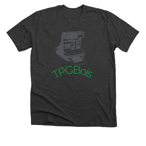 Polaroid Tpgbois Merch, a Dark Grey Heather Premium Unisex Tee
