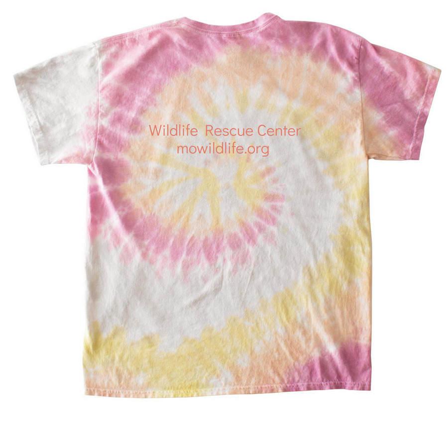 Wildlife Rescue Center Biodiversity Design, a Desert Rose Classic Tie Dye Tee (back-view)