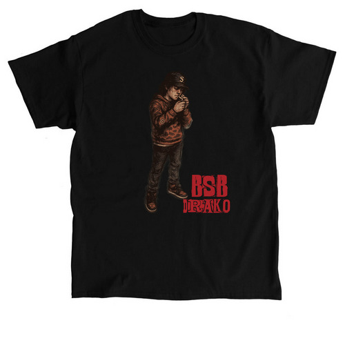 BSB Drako x Rich Hustlers Mafia 'Anime Drako', a Black Classic Unisex Tee