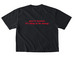 The Lollipop Tee, a Black Comfort Colors Boxy Tee (back-view)