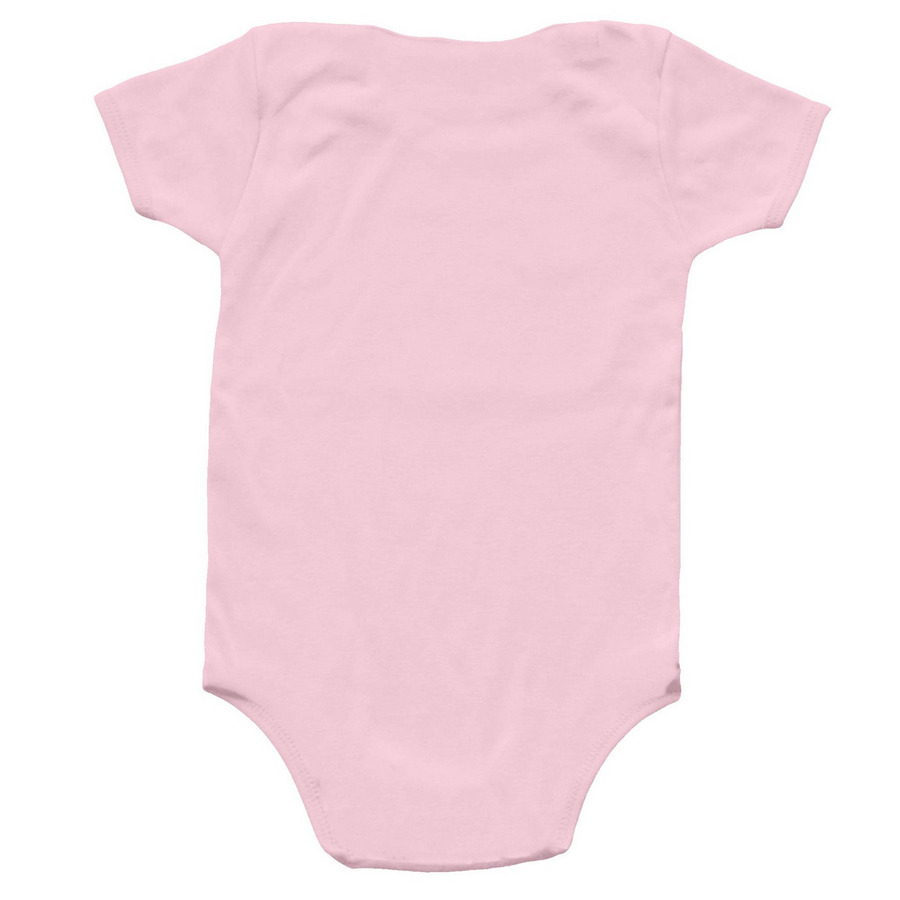 Work Where The Fish Live, a Pink Infant Onesie (back-view)