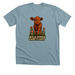 Saoirse the Calf, a Heather Blue Lagoon Premium Unisex Tee