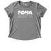 Women's Slim Fit and Flowy Tee's, a Aluminum Grey Allmade Eco Triblend Women?s Scoop Neck Tee