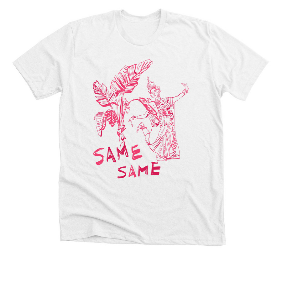 Same Same Thai, a Solid White Blend Premium Unisex Tee