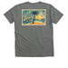 Briese Tees, Hoodies /w front and back logo, a Deep Heather Premium V-Neck Tee (back-view)
