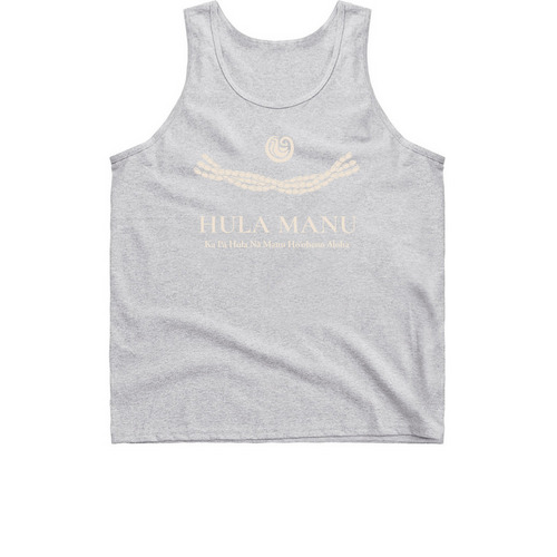 Hula Manu Tank Top, a Sport Grey Classic Unisex Tank Top
