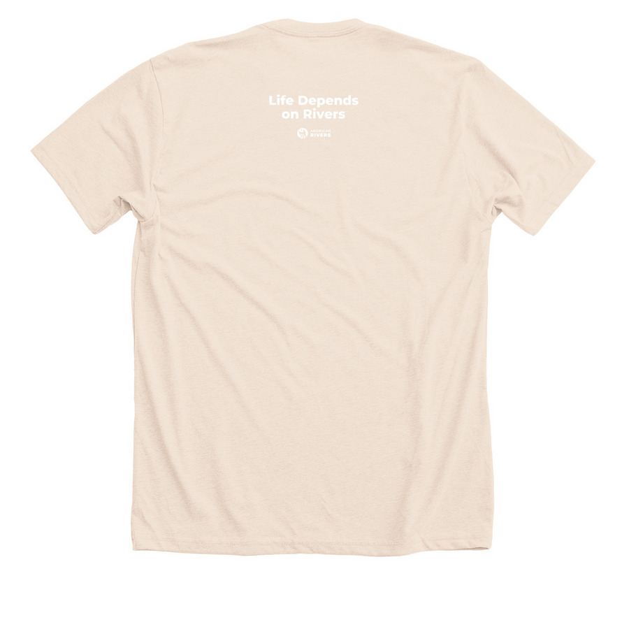 AR STAFF: Mother Earth T-shirt, a Heather Soft Cream Premium Unisex Tee (back-view)