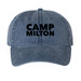 Camp Milton Ball Cap, a Navy Printed Pigment Dye Baseball Cap