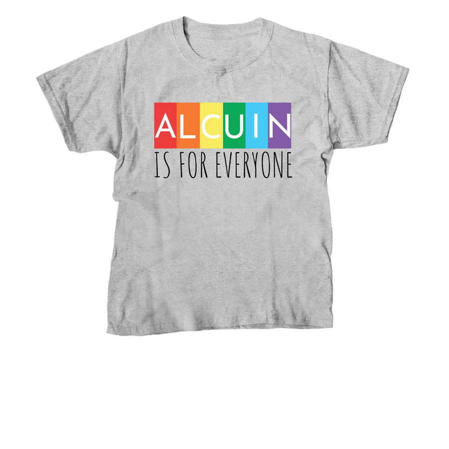 Alcuin is for Everyone - Youth Sizes, a Sport Grey Youth Unisex Tee