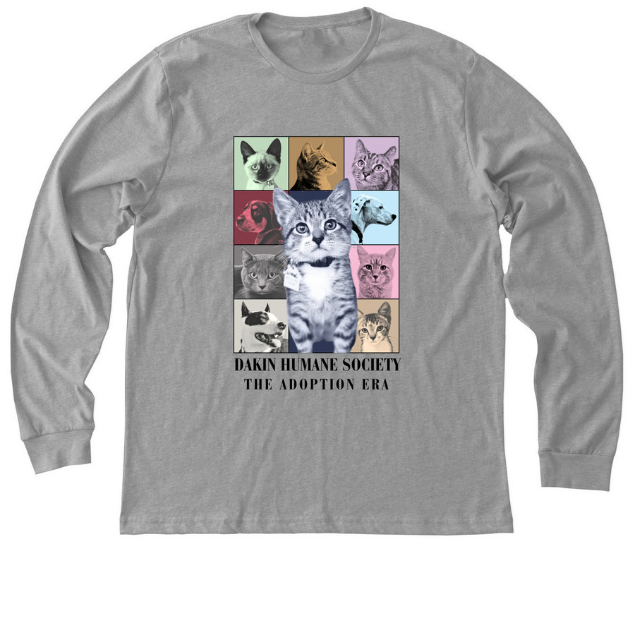 Dakin Adoption Era (black text version), a Athletic Heather Premium Long Sleeve Tee