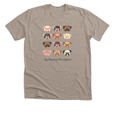 The Pug Palette Collection, a Heather Stone Premium Unisex Tee