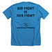 &nbsp;Destroy ATRT!, a Neon Blue Premium Unisex Tee (back-view)