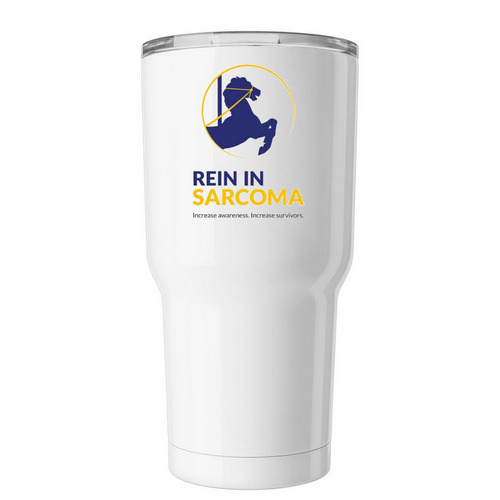 Rein in Sarcoma Tumbler, a White Insulated Tumbler