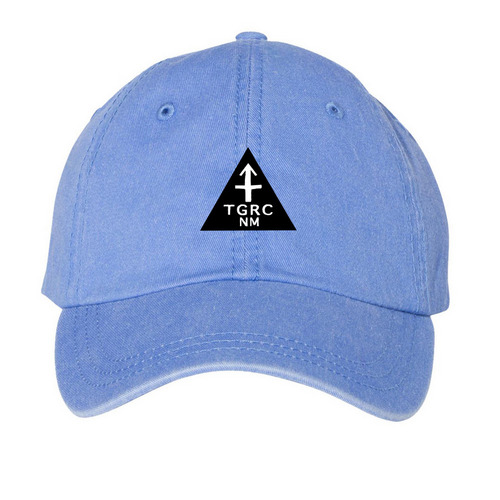 TGRC Hats, a Periwinkle Printed Pigment Dye Baseball Cap