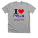 I Love Pihra Pasadena, a Athletic Heather Premium Unisex Tee