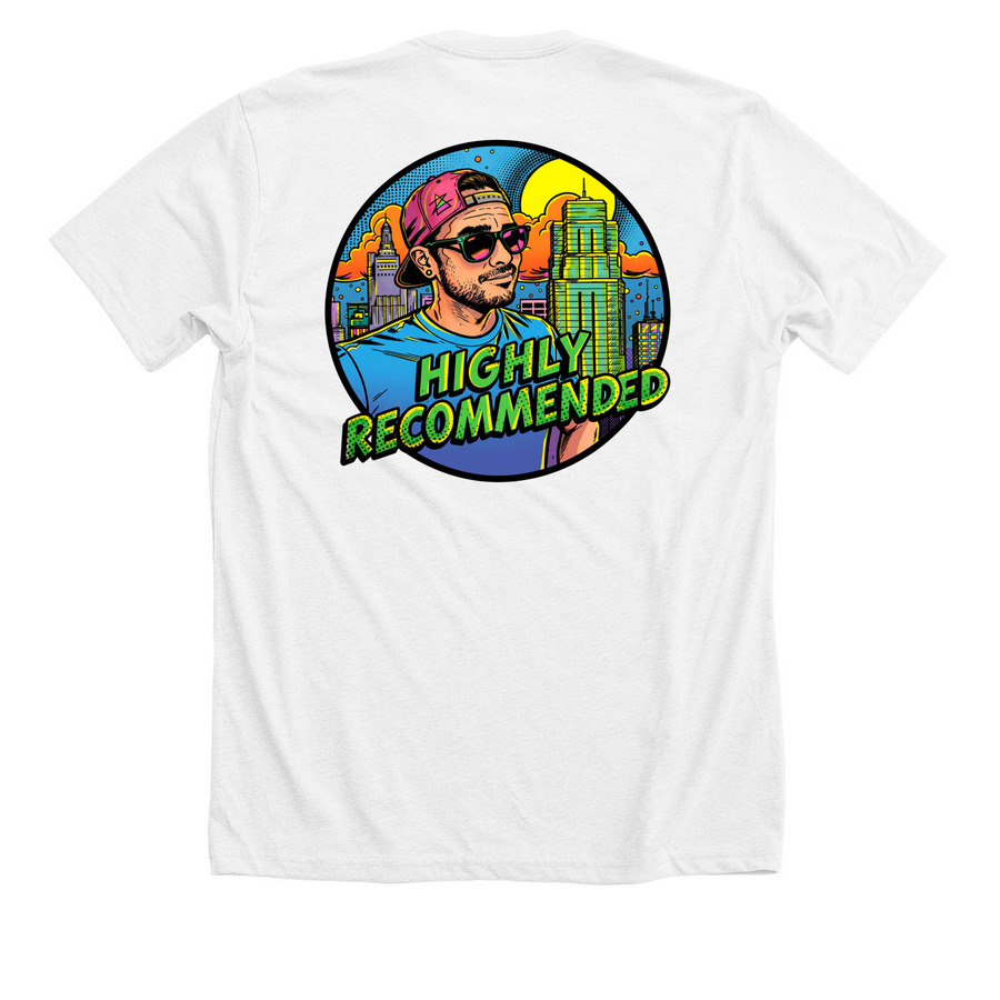 Skye High, a Solid White Blend Premium Unisex Tee (back-view)