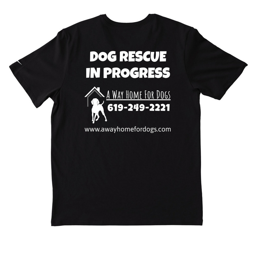 (Premium)AWHFD Staff and Volunteer Shirts, a Black Nike Dri-FIT Jersey Blend Performance Tee (back-view)