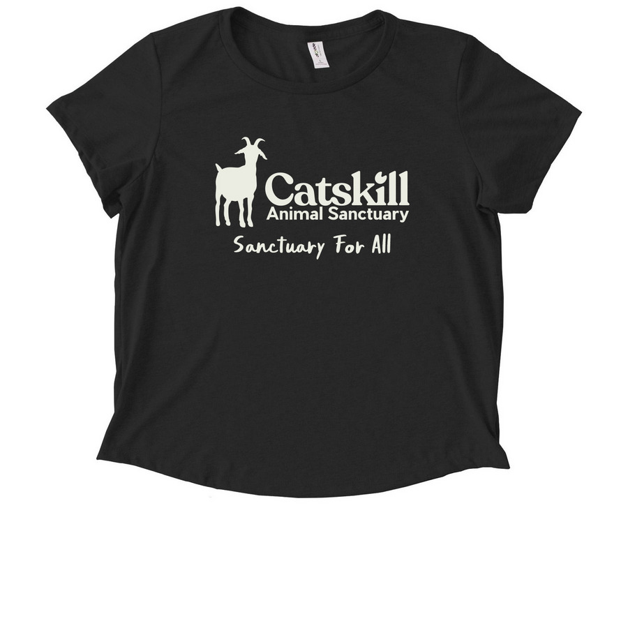 Ivory CAS Logo Tee | Tank Top | Sweatshirt, a Deep Black Allmade Eco Triblend Women?s Scoop Neck Tee