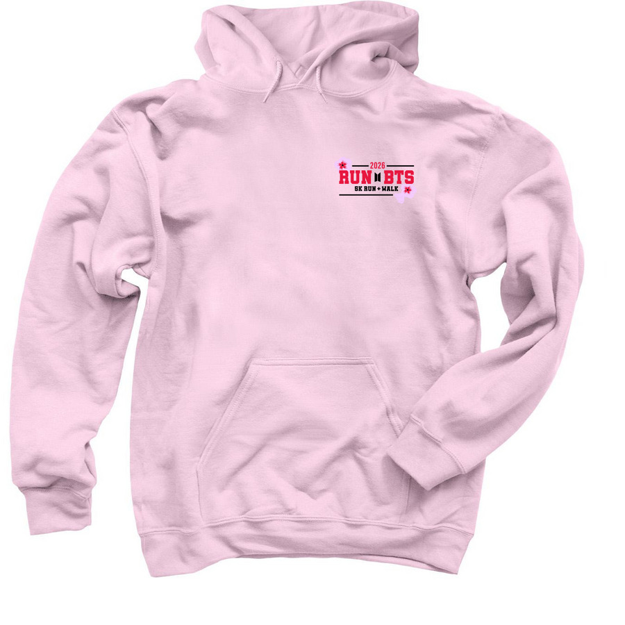 Full medal back(et), a Light Pink Pullover Hoodie
