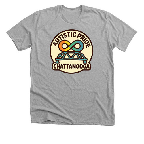 Autistic Pride Chattanooga, a Athletic Heather Premium Unisex Tee