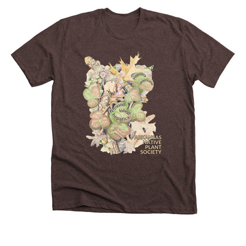 ANPS Round-lobed Hepatica, a Heather Brown Premium Unisex Tee