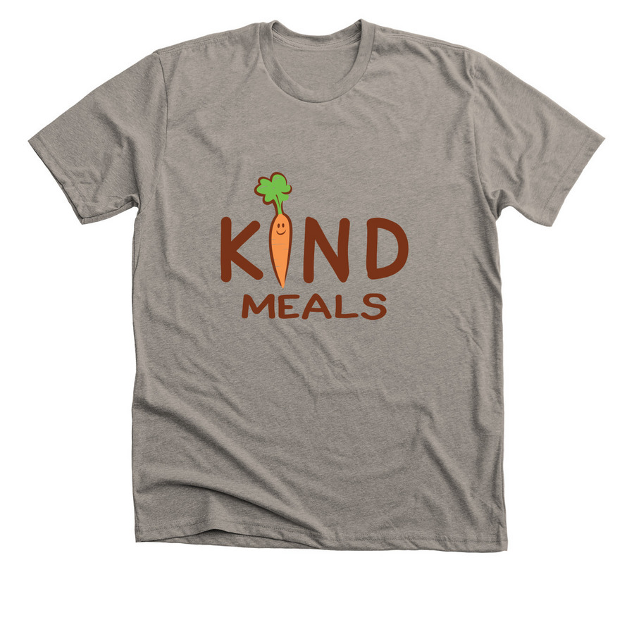 Kind Meals Bonfire Campagin, a Heather Stone Premium Unisex Tee