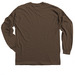 Mind Your Biscuits, a Dark Chocolate Classic Long Sleeve Tee (back-view)
